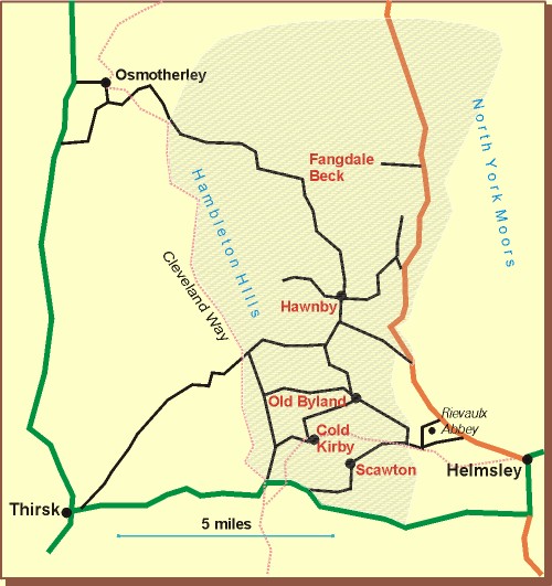 Map of the Parish of Upper Ryedale